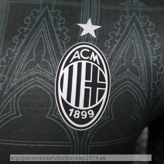Nuevo Tailandia Cuarta Jugadores Camiseta AC Milan 23/24 Negro Baratas